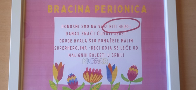 Bracina perionica u Nišu za male super heroje